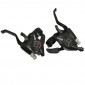 LEVIER/MANETTE VTT PATIN P2R 3 x 8V. NOIR ALU V-BRAKE COMPATIBLE SHIMANO (PAIRE) 3700948074923