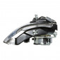 DERAILLEUR VTT AVANT P2R ALU TIRAGE HAUT ET BAS A COLLIER 31,8 ET 34,9 POUR TOUT PEDALIER 42 ET 48DTS 3700948074947
