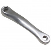 LEFT CRANK ARM- 175mm- NEWTON -FORGED -ALUMINIUM- LARGE SILVER 3700948071946