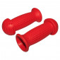 HAND GRIPS FOR URBAN BIKE- IMPORT FOR KID- RED MUSHROOM L 100mm Ø 22.2mm (PAIR)