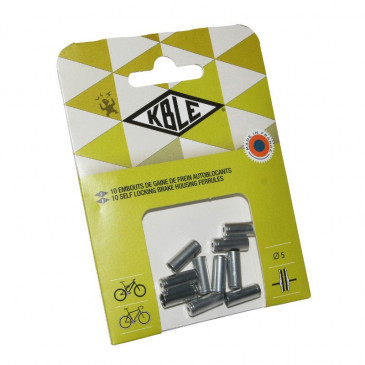 EMBOUT AUTOBLOCANT POUR GAINE 5 MM ARGENT (SACHET DE 10 PIECES) 3700948151327