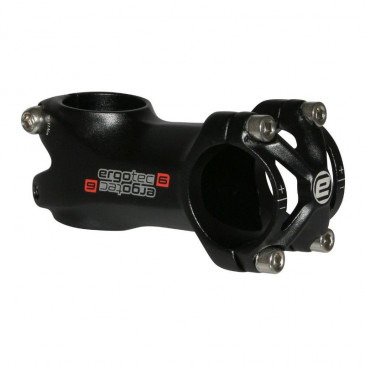 POTENCE VTT ERGOTEC PIRANHA ALU NOIR 31.8 L 70mm +/-6°POUR FOURCHE 1"1/8 (HOMOLOGUE NIVEAU 6) 4016538085071