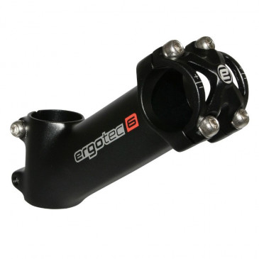 STEM FOR MTB- ERGOTEC HIGH PIRANHA ANGLE 35°-ALUMINIUM- BLACK Ø31.8 L 90mm (APPROVED LEVEL 6) For fork 1"1/8