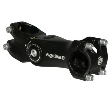 POTENCE VTT ERGOTEC REGLABLE OCTOPUS ALU NOIR 25.4 L 105mm POUR FOURCHE 1"1/8 (HOMOLOGUE NIVEAU 4) 4016538080830
