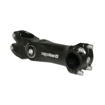 POTENCE VTT ERGOTEC REGLABLE OCTOPUS 2 ALU NOIR 25.4 L 125mm POUR FOURCHE 1"1/8 (HOMOLOGUE NIVEAU 4) 4016538080847