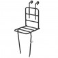 LUGGAGE RACK-FRONT- BASIL LARGE - MATT BLACK 26"/28" ON HANDLEBAR WITH HOOKS+ BRAKE BOSSES(28x31x27 cm) 8715019501029