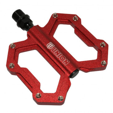 FLAT PEDAL FOR BMX- MARWI RED -ALUMINIUM- 9/16" (PAIR)