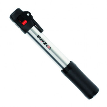 MINI PUMP - ROAD/MTB- ZEFAL AIR PROFIL SWITCH ALUMINIUM- SILVER 7BARS L200mm VP/VS 110g 3420588460015