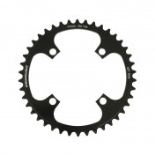 CHAINRING FOR MTB- Ø104 - 4arms-FOR SINGLE- 42T. Ø104 BLACK -ALUMINIUM- 7075 STRONGLIGHT .- Thickness 3,5 mm - 8/9 Speed. 3700223711819