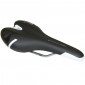 SELLE NEWTON ROUTE/VTT KINETIC NOIR DECO BLANC/NOIR 260x140mm RAIL CROMOLY ARGENT 3700948075753