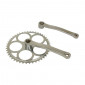CHAINSET FOR URBAN BIKE- P2R STEEL- CHROME 170mm WITH 46T.CHAINRING CHAIN 3.30 (BOTTOM BRACKET 127mm)