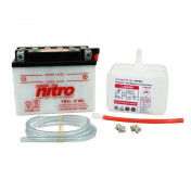 BATTERY 12V 4 Ah YB4L-B WA NITRO WITH MAINTENANCE DELIVERED WITH ACID PACK (Lg120xWd70xH92) EQUALS YB4L-B 5414837145097