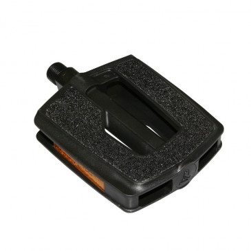 FLAT PEDAL FOR URBAN BIKE- -RESIN--BLACK- WITH "SUPER GRIP" INSERTS - 9/16" (PAIR) 3700948079225