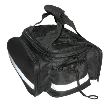 SACOCHE ARRIERE VELO A PONT NEWTON N1 FIXATION PORTE BAGAGE AVEC SACOCHES DE CHAQUE COTE WATERPROOF PAR VELCROS (L 30cm x l 17cm x h 13cm) 3700948086483