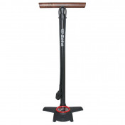 FLOOR PUMP- ZEFAL PROFIL MAX FP60 ALUMINIUM BODY -MATT BLACK- PRESSURE GAUGE 12BARS - SWITCH CONNECTION VP/VS -WOODEN HANDLE - MADE IN France 3420580866013