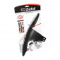 MUDGUARD FOR MTB-FRONT- ZEFAL DEFLECTOR FM20 RESIN -BLACK- FOR 26"-27,5"-29" -ON FORK+NYLON CLAMPS 110g 3420582552013