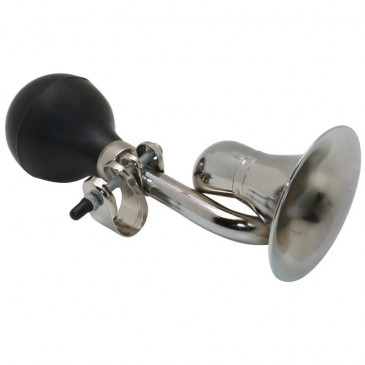 BELL- HORN -SPIRAL DESIGN- CHROME (SOLD PER UNIT) 3700948045497