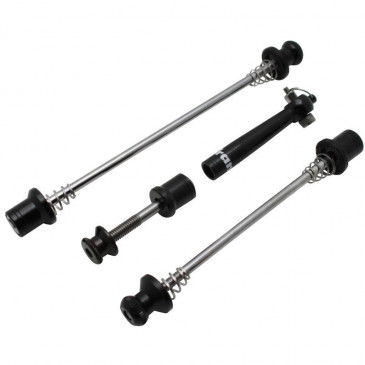 QUICK RELEASE SKEWER - ANTITHEFT SET 3 PIECES:FRONT+REAR WHEELS+SEATPOST-NEWTON -BLACK