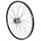 WHEEL FOR MTB- 26" ER10 FRONT -ALUMINIUM BLACK - DOUBLE-WALLED- HUB SHIMANO DYNAMO DH2N 6 VOLT 3660429062293