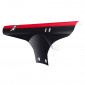 MUDGUARD FOR MTB-FRONT- VELOX -BLACK-/RED ON FORK+NYLON CLAMPS