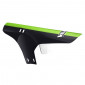MUDGUARD FOR MTB-FRONT- VELOX -BLACK-/GREEN ON FORK+NYLON CLAMPS