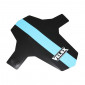 MUDGUARD FOR MTB-FRONT- VELOX -BLACK-/BLUE ON FORK+NYLON CLAMPS