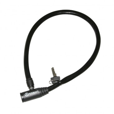 ANTIVOL VELO CABLE A CLE AUVRAY DIAM 5 mm L 65 cm