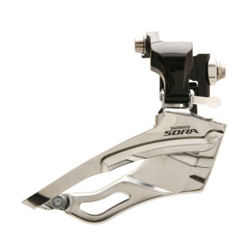 DERAILLEUR-FRONT-FOR ROAD BIKE- SHIMANO 9 SPEED. SORA 3000 TRIPLE BRAZE ON- 4524667415060