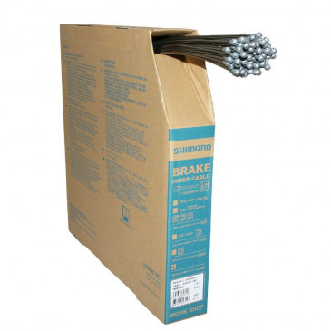 CABLE DE FREIN SHIMANO ROUTE ACIER 1,6mm 2,05M (VENDU PAR BOITE DE 100) 4524667603108