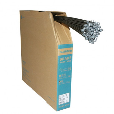 BRAKE CABLE SHIMANO FOR MTB - STEEL 1,6mm 2,05M (100 UNITS BOX) 4524667603092
