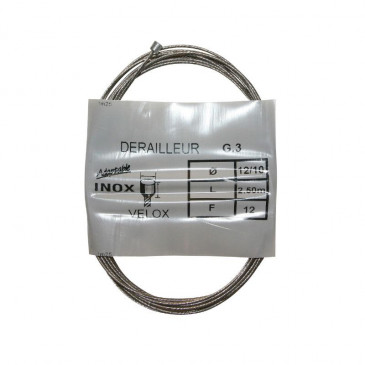DERAILLEUR CABLE- VELOX STAINLESS FOR SHIMANO 2,50M (25 UNITS BOX) 3660429924195