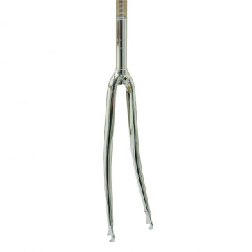 FOURCHE ROUTE 700C ACIER CHROMEE CINTREE PIVOT FILETE 1"-22.2 INTERIEUR 3700948148723