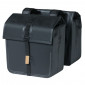 DOUBLE BAG FOR BICYCLE -REAR- BASIL URBAN DRY 48L BLACK 100% WATERPROOF (36x17x42cm) COMPATIBLE WITH MIK SYSTEM 8715019176593