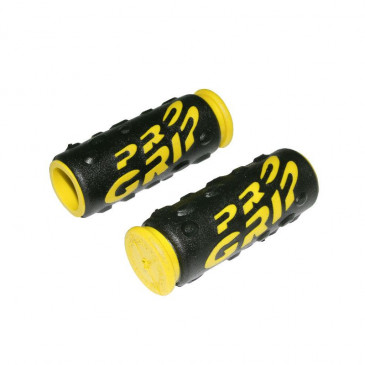 HAND GRIPS FOR MTB- PROGRIP 952 BLACK/YELLOW Ø22mm L85mm (PAIR)