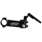 BOTTLE CAGE MOUNTING BRACKET- WITH STEM CAP-BLACK ANODIZED (WITH LOCK-UP SYSTEM)