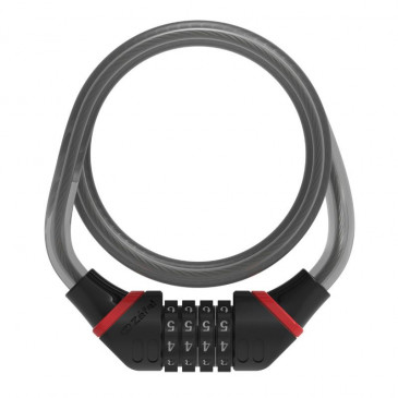 ANTITHEFT FOR BICYCLE - COMBINATION COILED CABLE ZEFAL K-TRAZ C6 Ø 12mm L 1,80M