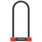 ANTITHEFT FOR BICYCLE -U LOCK ZEFAL K-TRAZ U13L (KEY LOCK) 115x230mm Ø 13mm WITH CLIP BRACKET -POSSIBILITY TO REPRODUCE KEYS.- Security level 8/10 - 2 Stars Fub Approved