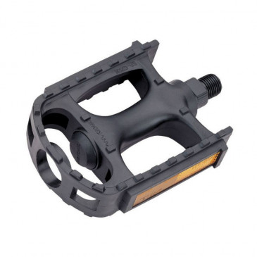 FLAT PEDAL FOR MTB- P2R -RESIN-BLACK- 9/16" (PAIR)