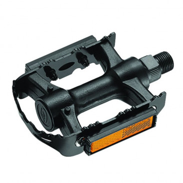 FLAT PEDAL FOR MTB- P2R -RESIN-BLACK--ALUMINIUM BODY -BLACK- 9/16" (PAIR) 3700948084182