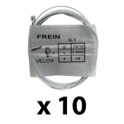 CABLE DE FREIN ROUTE/CITY VELOX GALVA 3.00M (BOITE DE 10 CABLES) 15/10 14FILS 3660429913106