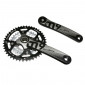PEDALIER VTT SUNRACE 9/10V. MS954 ALU NOIR 175mm 44-32-22 INTEGRE AVEC CUVETTE FILETE 4710944250749