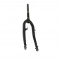 FORK- FOR MTB 20 " STEEL-BLACK- RIGID CURVED -WITH BRAKE BOSS PLUGS- THREADED STEERER (200/140mm) Ø 1"-22,2 INNER