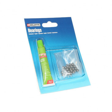 BALL BEARING 4,762 (3/16”) WELDTITE WITH GREASE (36 BALL BEARINGS) 5013863061731