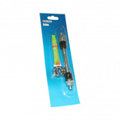 AXE DE ROUE VTT AVANT PLEIN CHROME WELDTITE D 10 x 145mm AVEC GRAISSE ET CAGE A BILLES 5013863083146