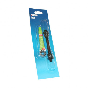 AXE DE ROUE ROUTE/VTT AVANT CREUX WELDTITE D 9 x 108mm AVEC GRAISSE ET CAGE A BILLES 5013863083160