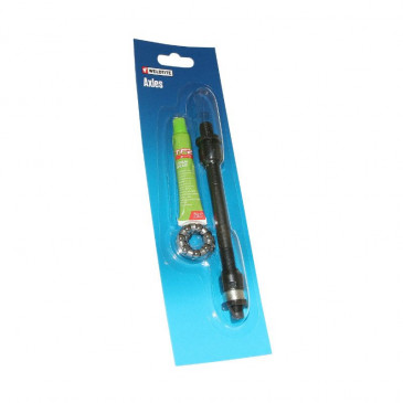 AXE DE ROUE VTT ARRIERE CREUX WELDTITE D 10 x 140mm AVEC GRAISSE ET CAGE A BILLES 5013863083184