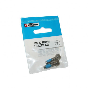 VIS M6 X 20mm (PAIRE SUR CARTE) -WELDTITE- 5013863080220