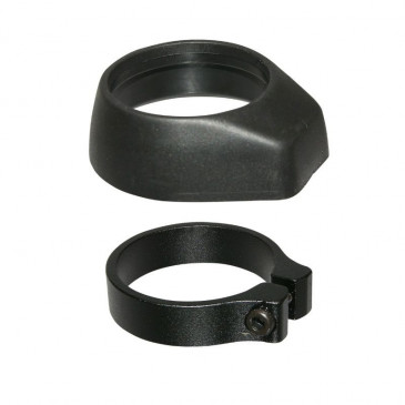 PROTECTION FOR SEATPOST CLAMP - P2R Ø 31.6mm PLASTIC - BLACK - TO PREVENT WATER+MUD INGRESS THROUGH THE SEATPOST