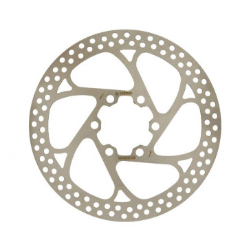 BRAKE DISC-FOR ROAD BIKE/MTB 6 HOLES- NEWTON BRAKCO 140mm SILVER (RECTIFIED EDGE FOR SECURITY) Compatible Shimano and more. 3700948088425