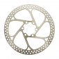 BRAKE DISC-FOR ROAD BIKE/MTB 6 HOLES- NEWTON BRAKCO 160mm SILVER (RECTIFIED EDGE FOR SECURITY) Compatible Shimano and more.